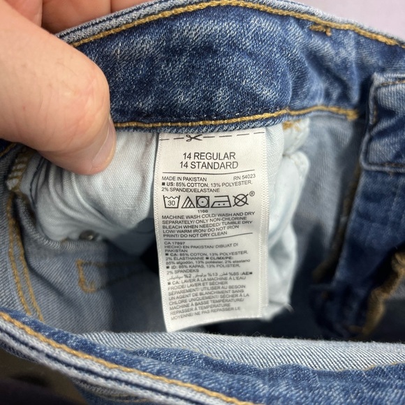 Old Navy Distressed Rockstar Skinny Jeans Womens 14w Plus Blue Denim 2564 - Picture 3 of 9